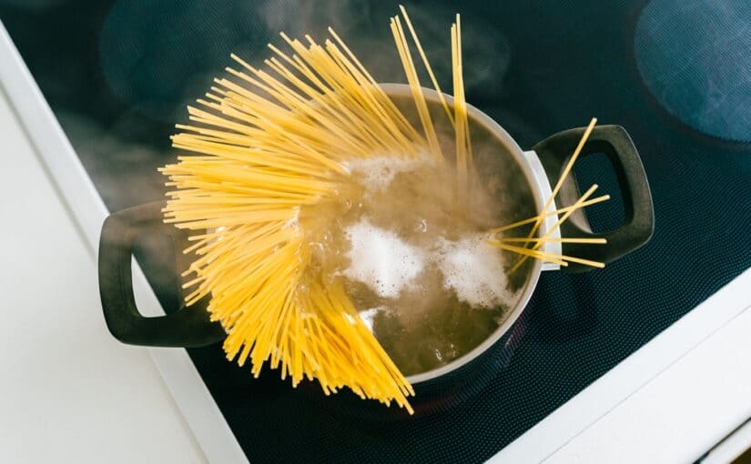 Spaghetti in a pot